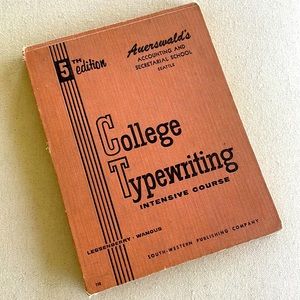 1955 College Typewriting Intensive Course 5th Edition